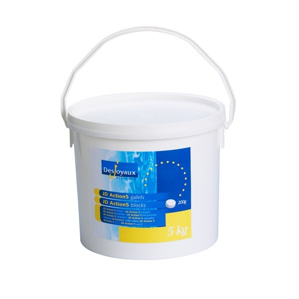 Multifunction Swimming Pool Chlorine Tablets, JD Action 5